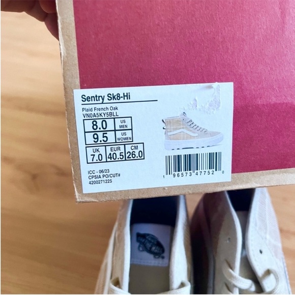 Vans Women Sherpa Suede Sentry SK8-Hi Plain French Oak Size 9.5 US - Picture 11 of 11